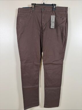 Jachs Men's Slim Fit Pants in Dark Brown